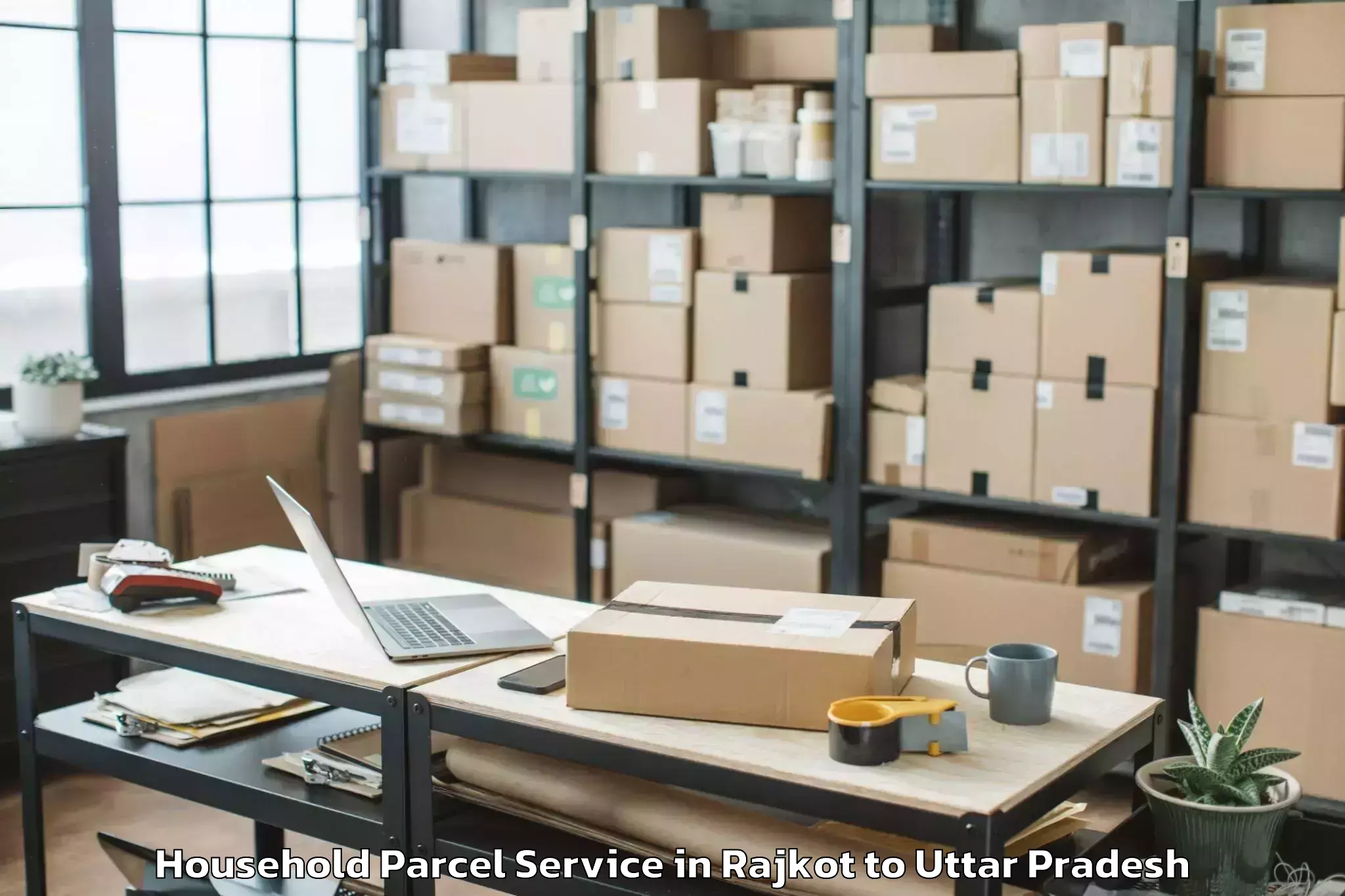 Book Rajkot to Gorakhpur Household Parcel